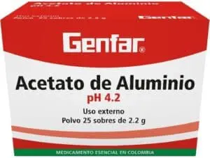 Genfar Acetato de aluminio polvo EAN 7705959012601