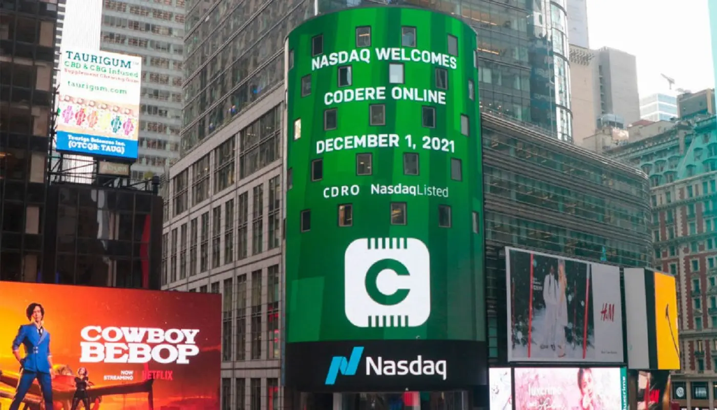 Codere Online se mantiene en el Nasdaq