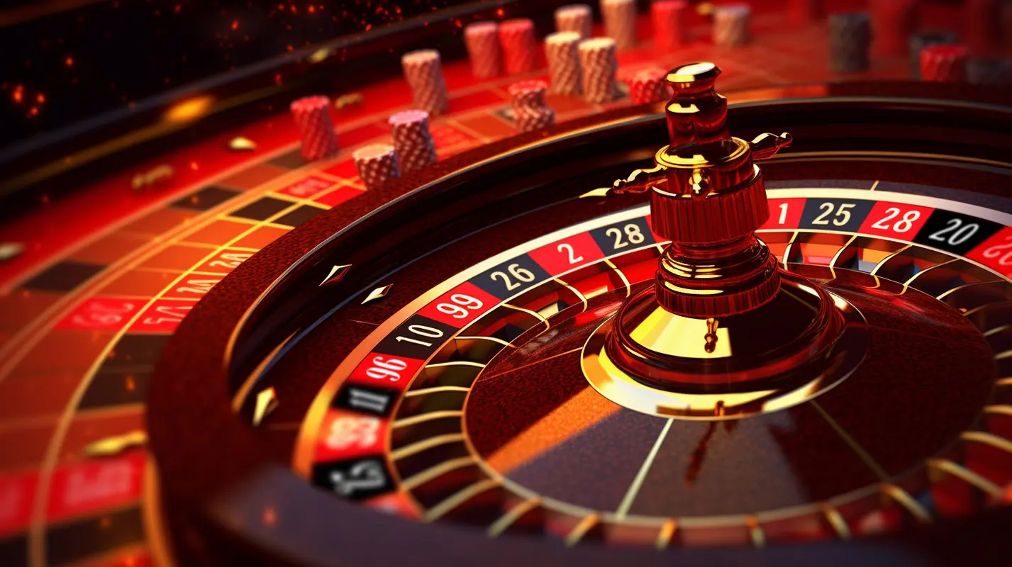 vista de ruleta de casino