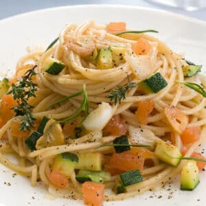 Spaguettis con Verduras