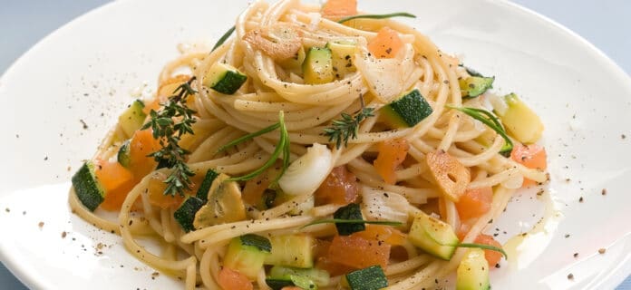 Spaguettis con Verduras