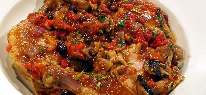 Pollo al Estilo Mediterraneo-recetas