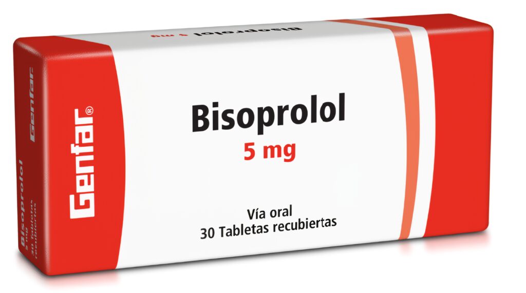 Bisoprolol Fumarato 5mg  Tabletas Recubiertas