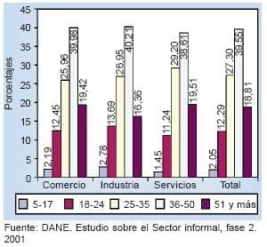 Distribución porcentual de ocupados - Caracterización del Sector Informal