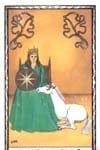 Tarot de Unicornios - queen-of-pentacles