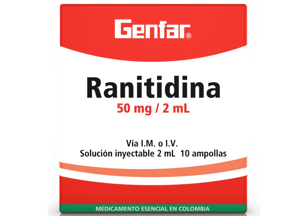 Ranitidina 50mg/2ml Inyectable