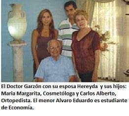 Dr. Garzon con su familia