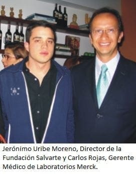 Jerónimo Uribe Moreno, Director de la Fundación Salvarte y Carlos Rojas, Gerente Médico de Laboratorios Merck.