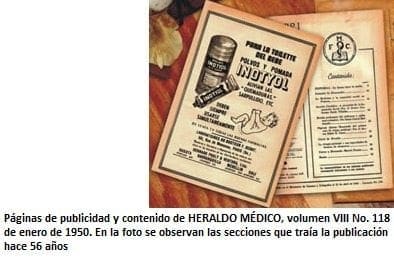 Publicidad e historia del Heraldo Médico