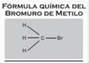Fórmula química del bromuro de metilo