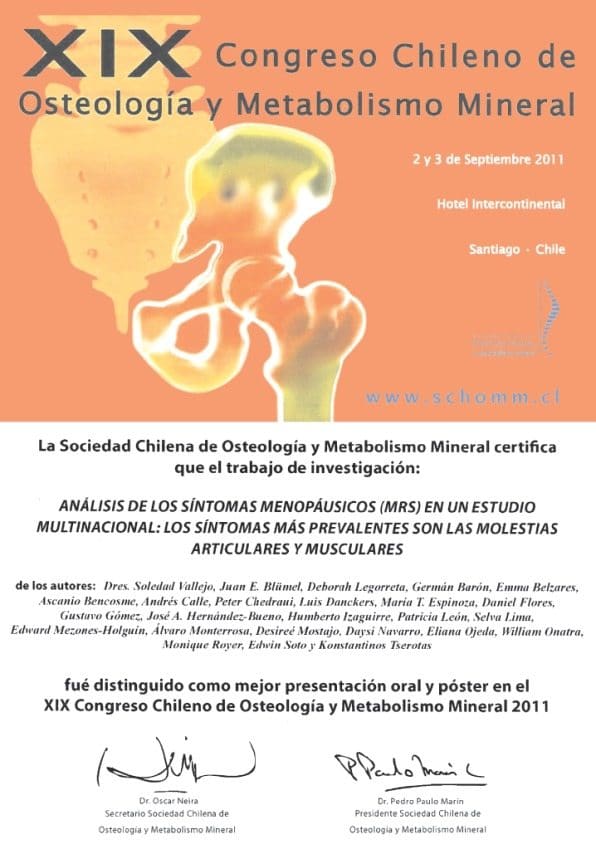 Congreso chileno de osteología y metabolismo
