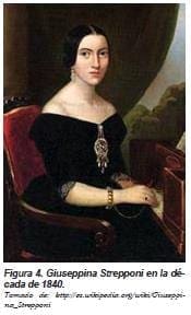Giuseppina Strepponi en la decada de 1840