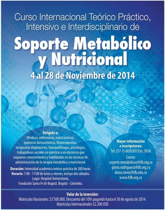 Curso Internacional de Soporte Metabólico y Nutricional