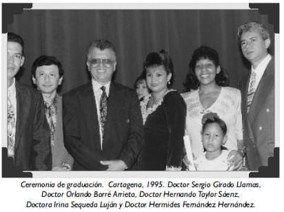 Ceremonia de graduación. Cartagena, 1995