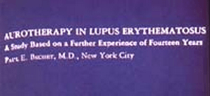 Facsímil del artículo sobre auroterapia en el lupus publicado por Paul Bechet