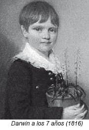 Darwin a los 7 años
