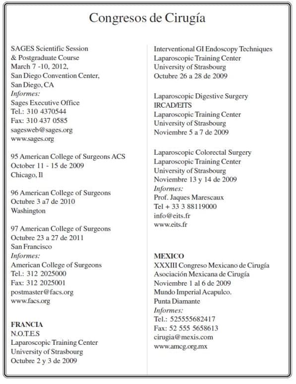 Revista de Cirugía: Congresos 1, Volumen 24 No. 2