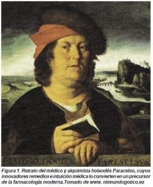 Retrato del Médico y Alquimista Holandés Paracelso