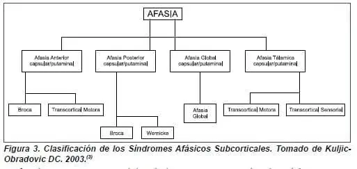 Clasificación de los Síndromes Afásicos Subcorticales