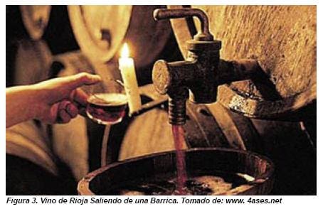 Vino de Rioja saliendo de una Barrica
