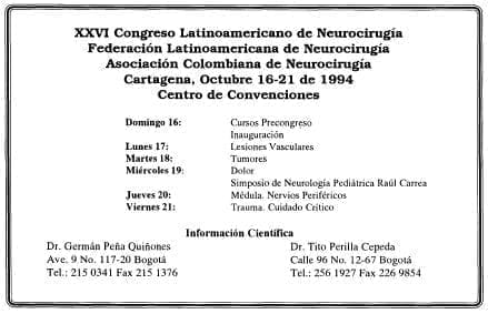XXVI Congreso Latinoamericano Neurocirugía