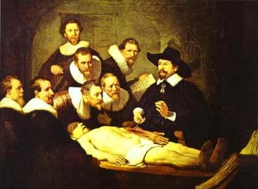Lección de anatomía - Rembrandt