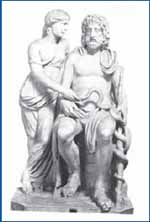 Esculapio y su hija Higea