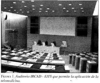 Auditorio IRCAD - EITS que permite la aplicación de la Telemedicina
