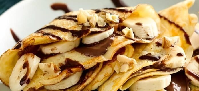 Pancakes de avellana y plátano