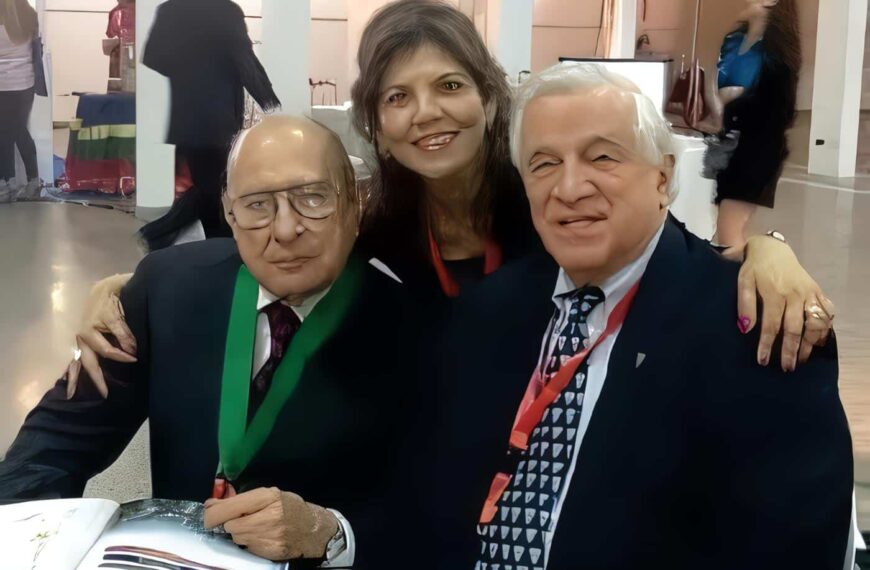Sonia Echeverri con José Félix Patiño Restrepo y Stanley J. Dudrick
