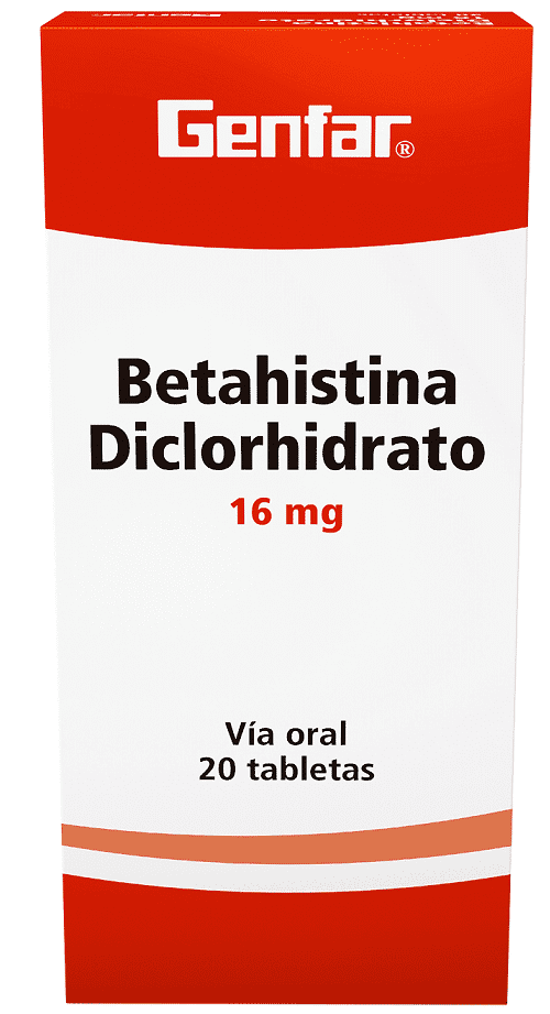 Betahistina 16mg Tabletas