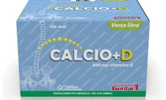 Calcio 600mg + Vitamina D genfar