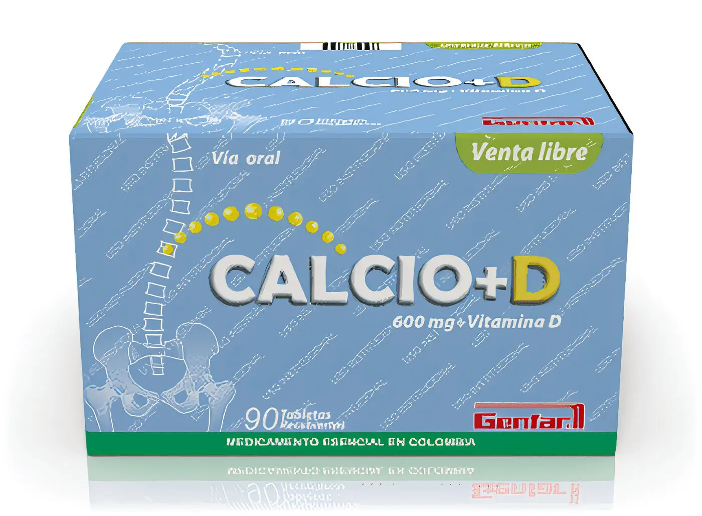 Calcio 600mg + Vitamina D genfar