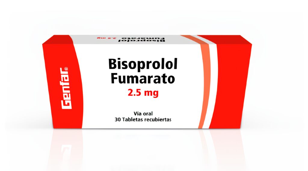 Bisoprolol Fumarato 2,5 mg Tabletas Recubiertas