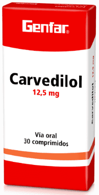 Carvedilol Tabletas - Genfar