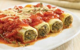 Canelones de Carne y Verduras - Recetas con Pasta