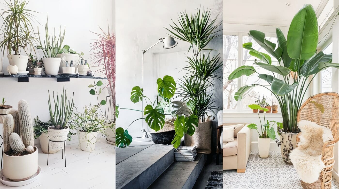 decorar con plantas