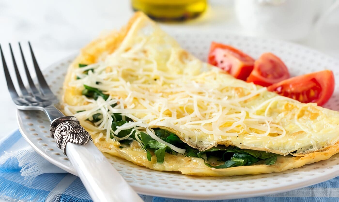 OMELETTE CON ESPINACAS, RECETAS DE DESAYUNOS, RECETAS