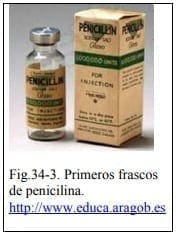 Primeros frascos de penicilina