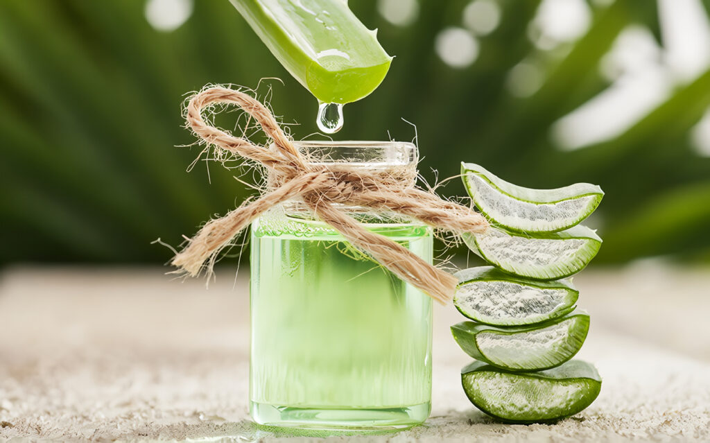 aloe vera de la piel
