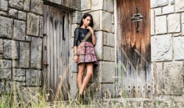 looks con cuero