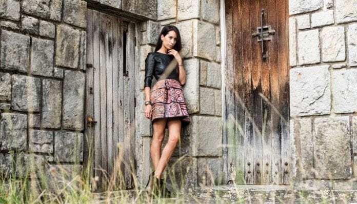looks con cuero