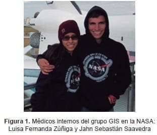 Médicos internos del grupo GIS en la NASA
