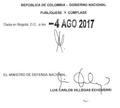 Normas de Conducta del Militar Colombiano