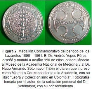 Medallón Conmemorativo del periodo de los Lazaretos 1598 – 1961