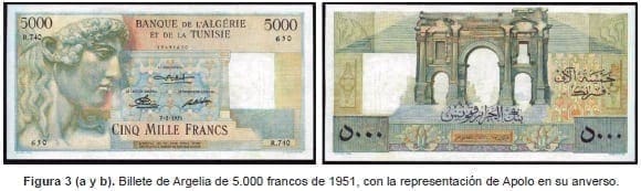 Historia de la Humanidad, Billete de Argelia de 5.000 francos de 1951
