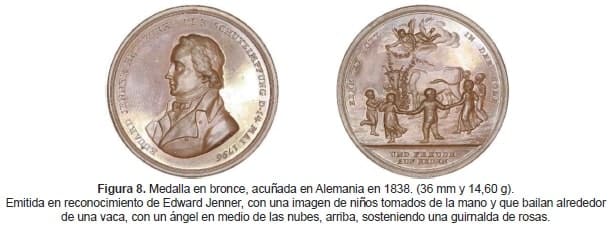 Medalla en bronce, acuñada en Alemania en 1838