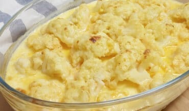 Coliflor con Salsa de Queso