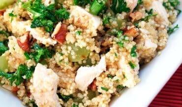 Ensalada de quinoa, pollo y verduras