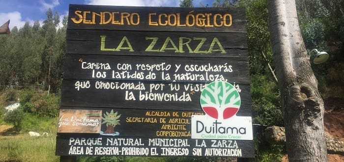 Sendero Ecológico La Zarza en Boyacá